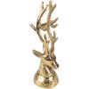 Clayre & Eef 6AL0063 Decorațiune Statuie ren 8x7x20 cm Culoare aurie