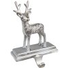 Clayre & Eef 6AL0071 Cârlig argintiu pentru ciorapi de Crăciun 15x9x21 cm Reindeer