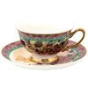 Clayre & Eef 6CE1478 Ceașcă de cafea cu farfurie 12x10x6 cm - Ø 15x2 cm - 200 ml