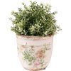 Clayre & Eef 6CE1541M Decorațiune Ghiveci de flori Ø 15x14 cm Roz - Bej