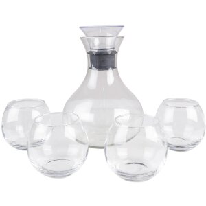 Clayre & Eef 6GL4186 Set carafe Ø 15x22 cm -...