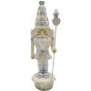 Clayre & Eef 6PR3666 Decorațiune Spărgător de nuci 5x5x16 cm Alb - argintiu