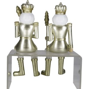 Clayre & Eef 6PR4846 Decorațiune Spărgător de nuci (set de 2) 6x6x12-21 cm