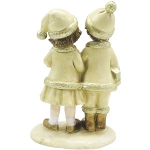 Clayre & Eef 6PR4872 Decorațiune pentru copii 10x6x15 cm Bej Decorațiune de Crăciun