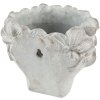 Clayre & Eef 6TE0418L Ghiveci de flori piatră 20x18x18 cm gri bej