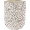 Clayre & Eef 6TE0450 Ghiveci de flori piatră Ø 14x18 cm gri