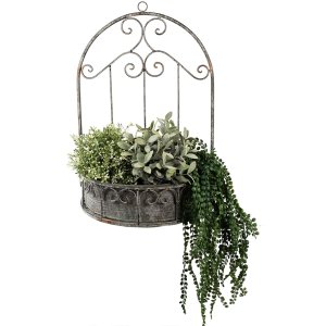 Clayre & Eef 6Y4837 Suport pentru plante 36x18x52 cm Gri