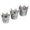 Suport pentru plante decorative Clayre & Eef (3 bucăți) Ø 24x22 - Ø 21x19 - Ø 19x17 cm