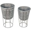 Clayre & Eef 6Y4883 Decorațiune suport pentru plante Ø 35x31-87 - Ø 31x27-76 cm