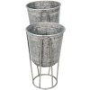 Clayre & Eef 6Y4883 Decorațiune suport pentru plante Ø 35x31-87 - Ø 31x27-76 cm