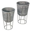 Clayre & Eef 6Y4883 Decorațiune suport pentru plante Ø 35x31-87 - Ø 31x27-76 cm