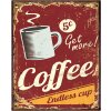 Clayre & Eef 6Y5095 Semn cu text 25x1x33 cm Roșu Cafea