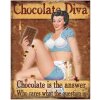 Clayre & Eef 6Y5100 Text sign 20x1x25 cm Brown Chocolate Diva