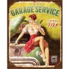 Clayre & Eef 6Y5162 Semn cu text 20x1x25 cm Verde Garage Service