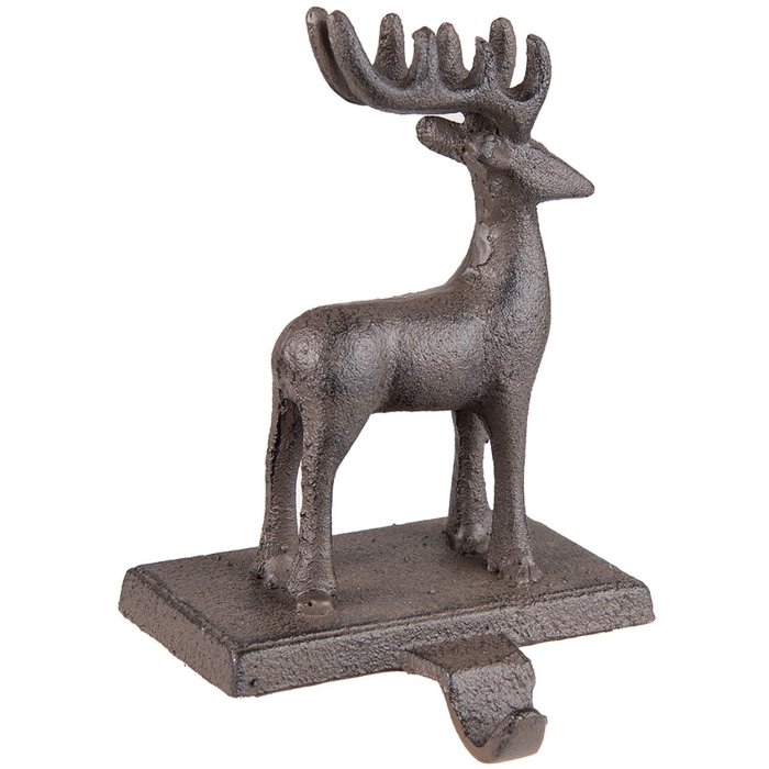 Clayre & Eef 6Y5298 Crăciun Stocking Holder Reindeer 13x11x21 cm Brown