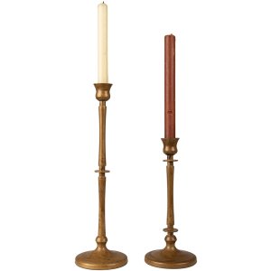 Clayre & Eef 6Y5376 Candelabru Ø 10x35 cm Culoare aurie