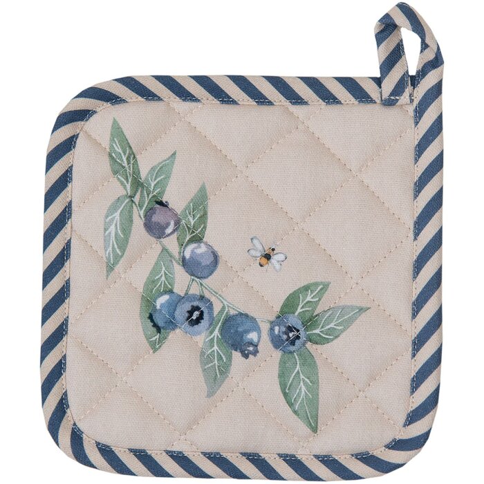 Clayre & Eef BBF45K Potholder copil 16x16 cm Bej - Albastru