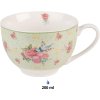 Clayre & Eef CHBKS Ceașcă de cafea cu farfurie 12x9x6 cm - Ø 14x2 cm - 200 ml