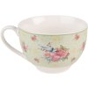 Clayre & Eef CHBKS Ceașcă de cafea cu farfurie 12x9x6 cm - Ø 14x2 cm - 200 ml