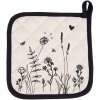 Clayre & Eef FAF45 Potholder 20x20 cm Bej - Negru