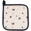 Clayre & Eef FAF45 Potholder 20x20 cm Bej - Negru