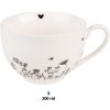 Clayre & Eef FAFKS ceașcă de cafea cu farfurie din porțelan 200 ml decor floral