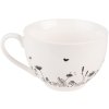 Clayre & Eef FAFKS ceașcă de cafea cu farfurie din porțelan 200 ml decor floral