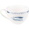 Clayre & Eef FIBKS ceașcă de cafea cu farfurioară 12x6x6 cm - Ø 15x2 cm - 250 ml