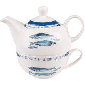 Clayre & Eef FIBTEFO Tea for One 400 ml Porțelan alb...