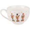 Clayre & Eef HLCKS Ceașcă de cafea cu farfurioară 12x9x6 cm - Ø 14x2 cm - 200 ml