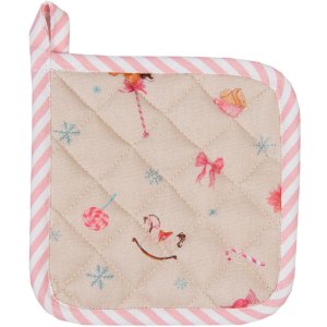 Clayre & Eef PNC45K Potholder copil 16x16 cm Bej - Roz