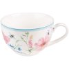 Clayre & Eef PPOKS ceașcă de cafea cu farfurie 12x8x10 cm - Ø 15x2 cm - 230 ml