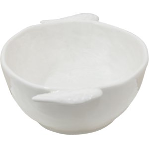 Clayre & Eef WINPSO Bol oval 26x14x5 cm Bol de servire alb