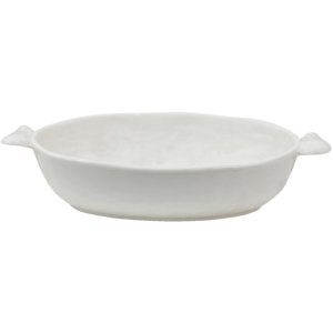 Clayre & Eef WINPSO Bol oval 26x14x5 cm Bol de servire alb