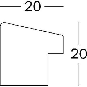 Walther cadru din lemn Fiorito 30x40 cm stejar deschis sticlă acrilică