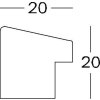 Walther cadru din lemn Fiorito 40x60 cm nuc sticlă acrilică