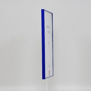 Efect cadru din plastic albastru 50x70 cm sticlă transparentă cameră goală profil stabil