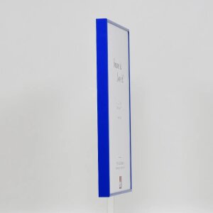 Rama Quadro din aluminiu cu efect 20x30 cm albastru sticlă transparentă MDF panou spate