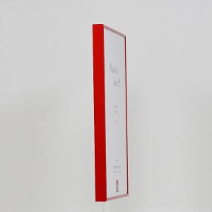 Rama Quadro din aluminiu cu efect 23x70 cm roșu sticlă transparentă panou din spate MDF