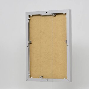 Rama pentru tablouri din aluminiu cu efect Quadro 40x50 cm sticlă argintie antireflex