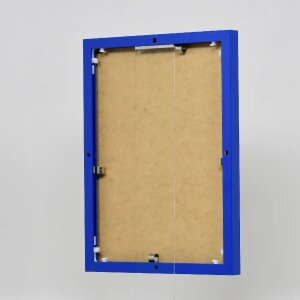 Cadru pentru tablouri din aluminiu cu efect Quadro 40x50 cm sticlă albastră antireflex Panou din spate MDF