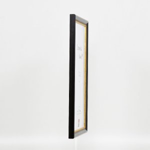 Efect cadru din lemn profil 85 negru 42x59.4 cm sticlă anti-reflexivă