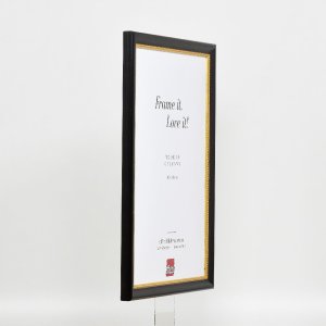 Efect cadru din lemn profil 85 negru 30.5x91.5 cm sticlă anti-reflexivă