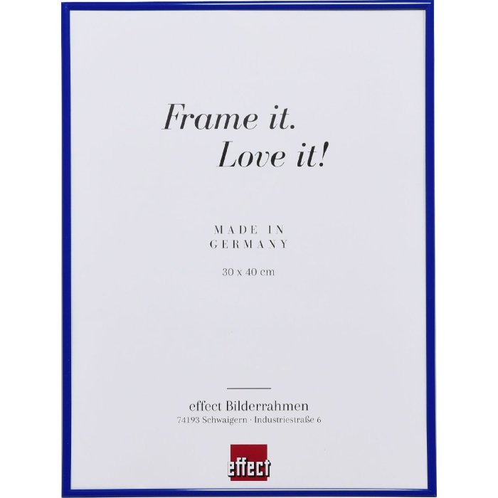 Art Effect Puzzle Frame Acrilic Sticlă Albastru 30 x 48 cm Agățat pe perete Plastic