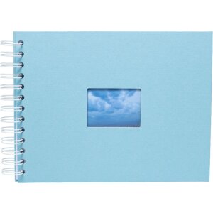 Album spiralat HNFD BULDANA aqua 23x17 cm 40 pagini albe...