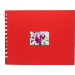 Album spiralat HNFD Buldana tomato 23x17 cm 40 pagini albe