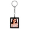 ZEP photo key ring metal negru 2 fotografii 3.5x4.5 cm