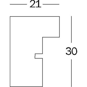 Cadru din lemn Walther Stockholm gri 40x50 cm cu sticlă acrilică passe-partout