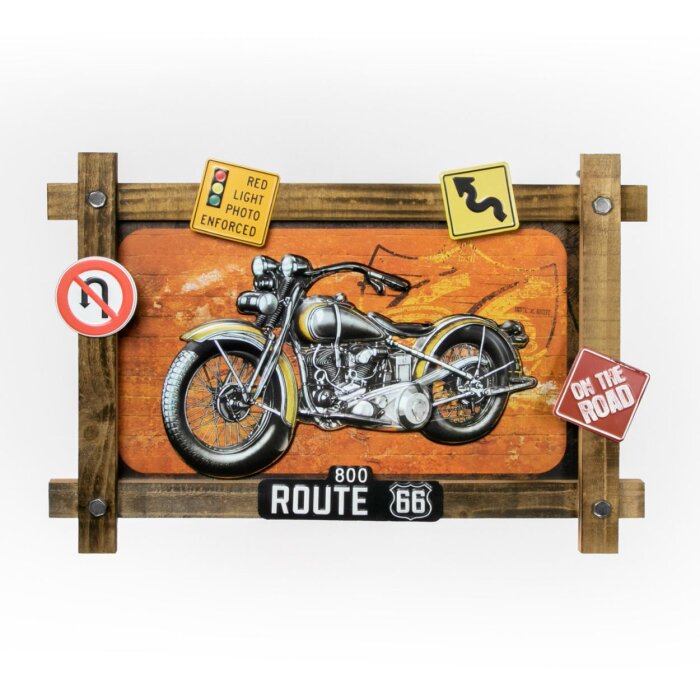 ZEP metal decor de perete GRANTS 59x40x4 cm motocicletă