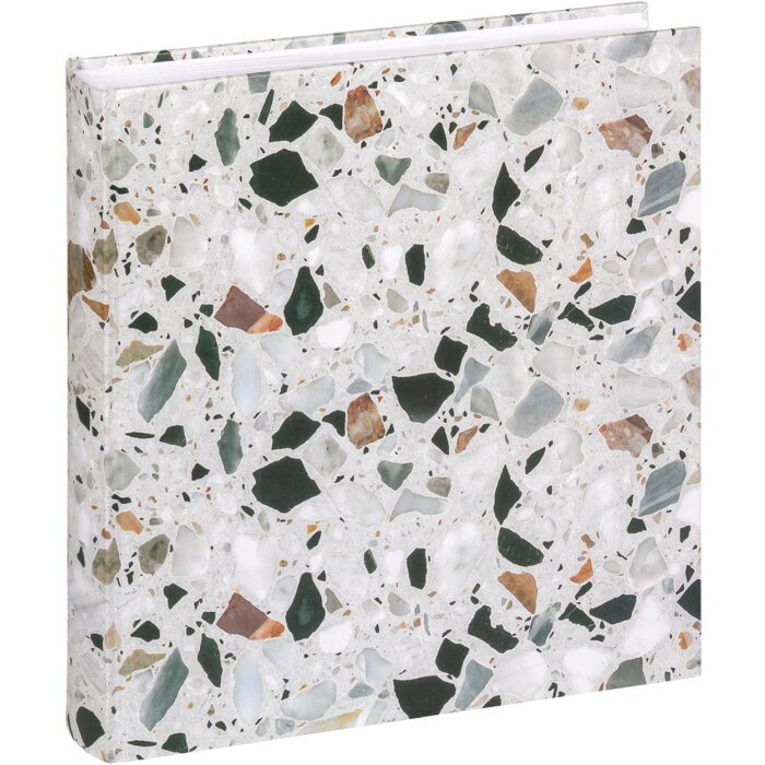 Album foto Walther Terrazzo Stone negru 30x30 cm 60 pagini albe